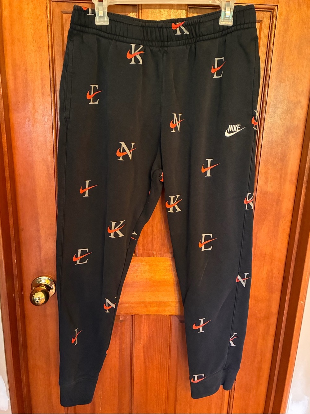 Nike Sportswear Allover Logo Print Jogger Sweatpants Men’s Large